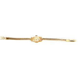 Montre de dame, boîtier or jaune 18 cts 