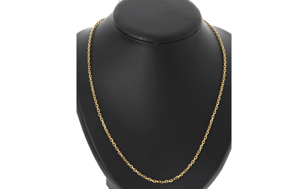 Chaîne en or jaune 18 cts, poinçon tête 