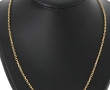 Chaîne en or jaune 18 cts, poinçon tête 