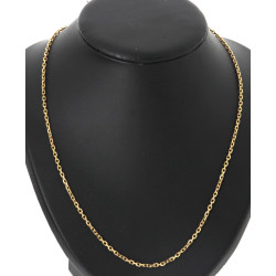 Chaîne en or jaune 18 cts, poinçon tête 