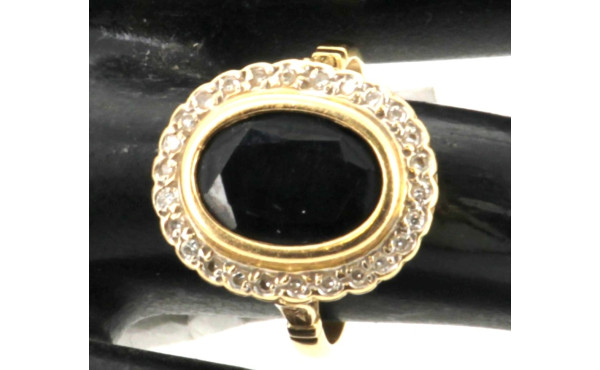 Bague en or jaune 18 cts, poinçon tête d