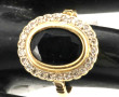 Bague en or jaune 18 cts, poinçon tête d