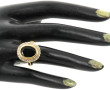 Bague en or jaune 18 cts, poinçon tête d