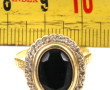 Bague en or jaune 18 cts, poinçon tête d