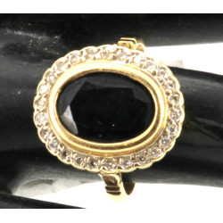 Bague en or jaune 18 cts, poinçon tête d