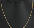 Collier en or jaune 18 cts (750ème), poi