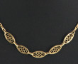 Collier en or jaune 18 cts (750ème), poi