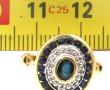 Bague en or jaune 18 cts, poinçon tête d