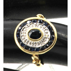 Bague en or jaune 18 cts, poinçon tête d