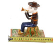 SONNEUR breton en faïence polychrome, H 