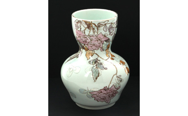 CREIL & MONTEREAU - Vase en faïence fine