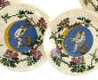 Lot de 7 assiettes en faïence fine XIXèm