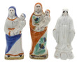 Deux statuettes en faïence figurant une 