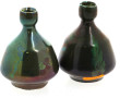 Paire de petits vases en céramique décor