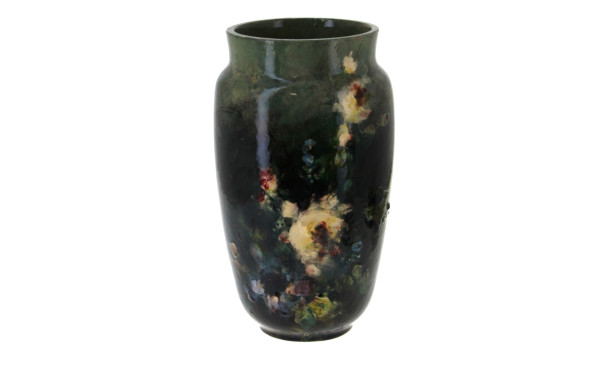 MORET SUR LOING - Vase en faïence à déco