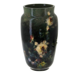 MORET SUR LOING - Vase en faïence à déco