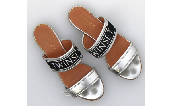 TWINSET Milano - Sandales plates femme, 