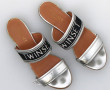 TWINSET Milano - Sandales plates femme, 