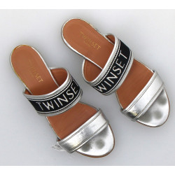 TWINSET Milano - Sandales plates femme, 