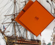 HERMES Paris - Carré en soie décor par L
