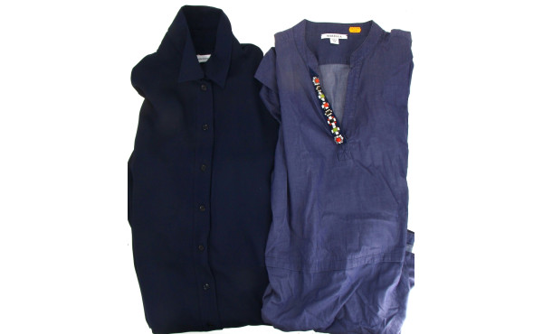 Lot de 2 robes : une robe bleu marine Se