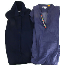 Lot de 2 robes : une robe bleu marine Se