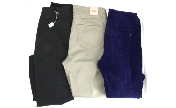 Trois pantalons femme : pantalon velours