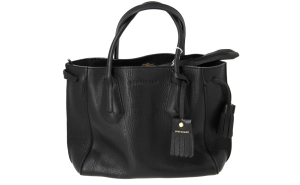 LONGCHAMP - Sac de dame en cuir noir, de