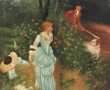 Ecole Française ou anglaise "Scènes gala