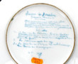 Assiette en porcelaine peinte à la main 
