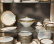 Service de table en porcelaine blanche, 