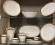 Service de table en porcelaine blanche, 