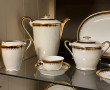 Service de table en porcelaine blanche, 