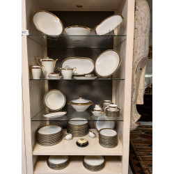 Service de table en porcelaine blanche, 