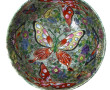 CHINE - Coupe creuse en porcelaine polyc