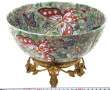 CHINE - Coupe creuse en porcelaine polyc