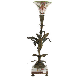TOUSSICOURT - Vase cornet en porcelaine 