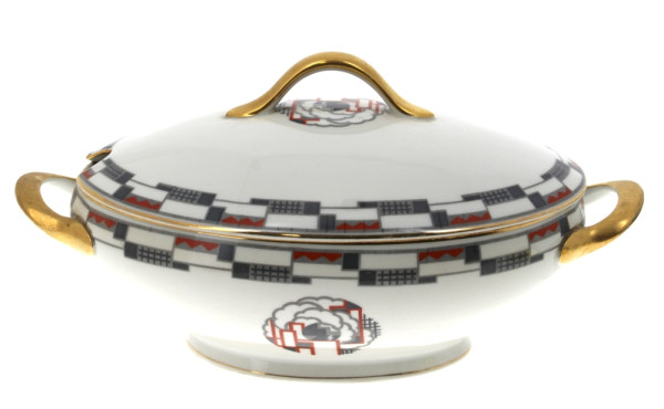 LIMOGES - Soupière en porcelaine blanche