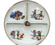 Assiette à bouillie compartimentée ancie