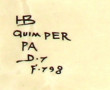 HB Quimper et Henriot Quimper - Deux pla