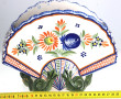HENRIOT QUIMPER - Vase éventail en faïen