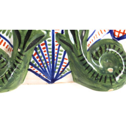 HENRIOT QUIMPER - Vase éventail en faïen
