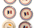 HENRIOT QUIMPER - Suite de 6 coupelles r