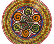HB QUIMPER - Assiette en faïence polychr
