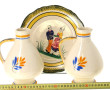 HENRIOT Quimper - Paire carafons à chouc