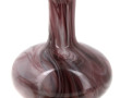 Deux vases en verre marbré dans les tons