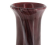 Deux vases en verre marbré dans les tons