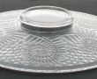 Coupe en verre à décor d'enroulements su