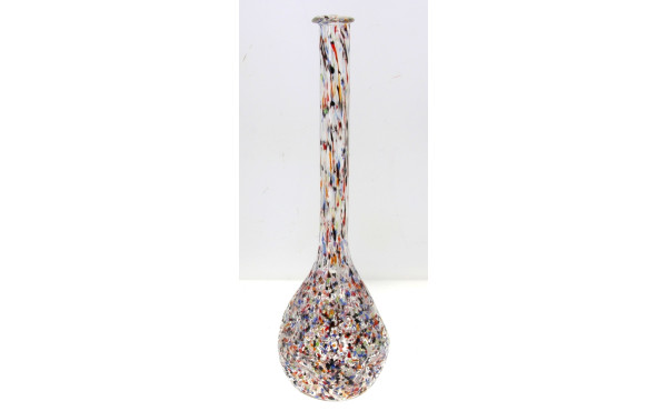 Vase soliflore en verre de couleurs, H 4