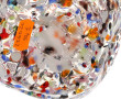 Vase soliflore en verre de couleurs, H 4